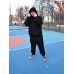 Костюм Oversize утепленный чёрный